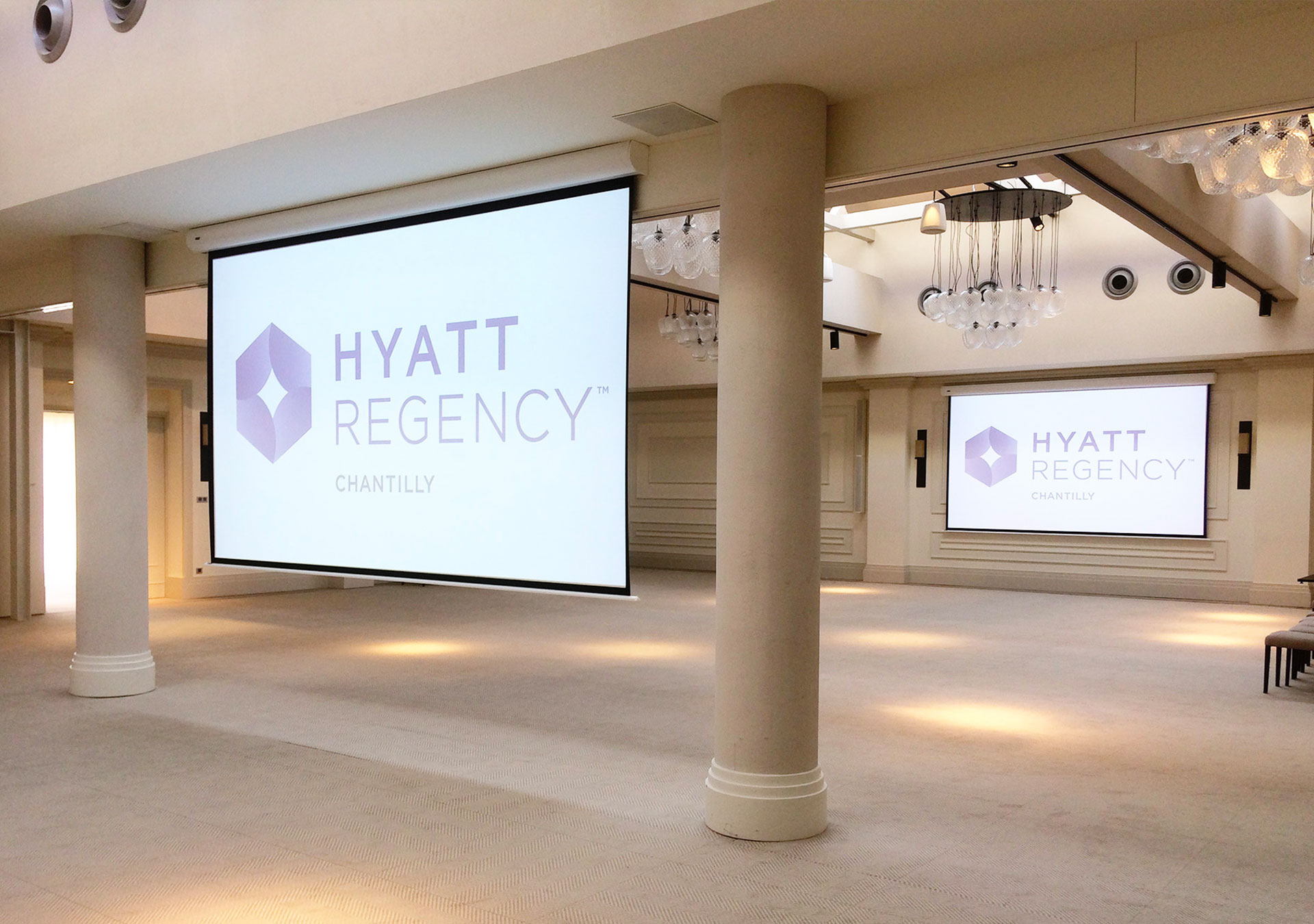 aménagement audiovisuels de l'hôtel Hyatt
